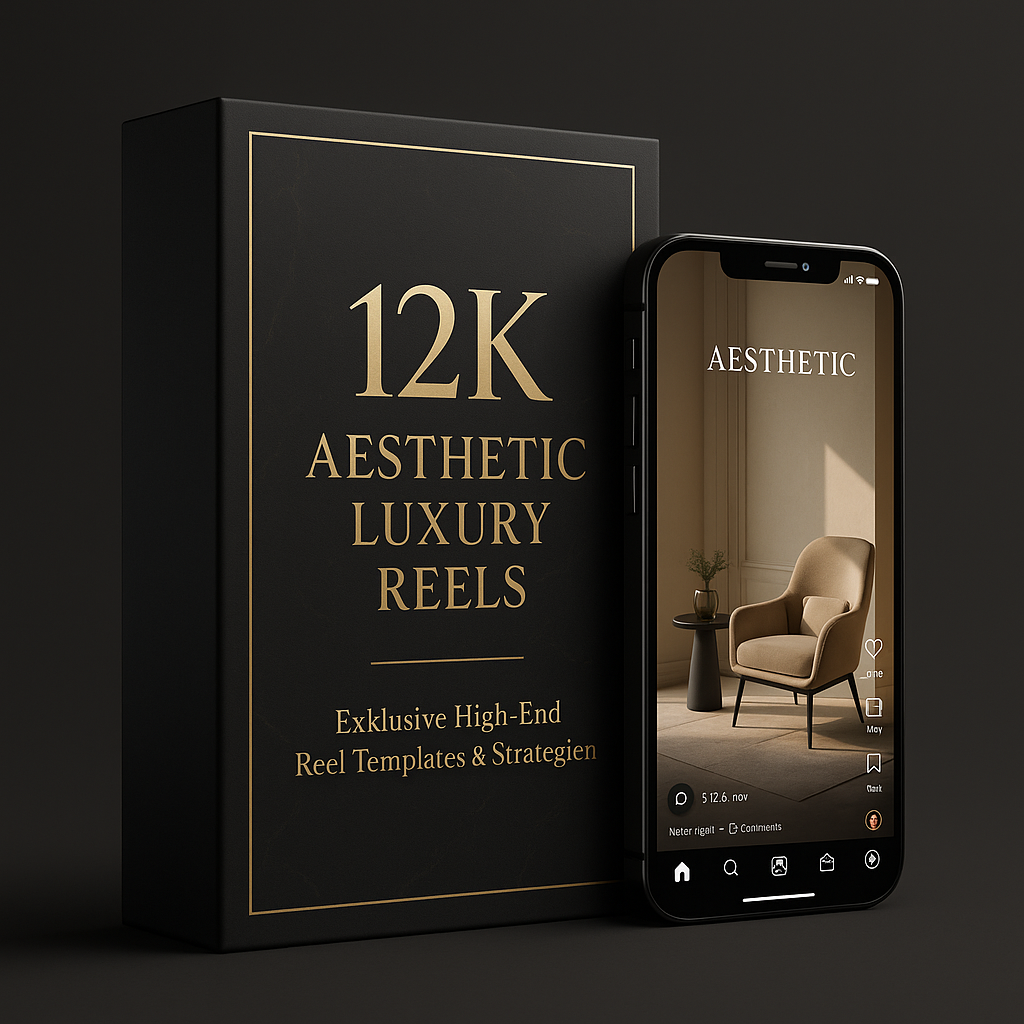 12K Aesthetic Luxury Reels – 3D Produkt